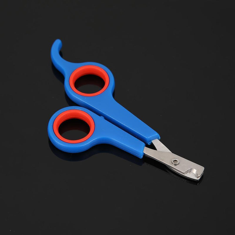 Stainless Steel Pet Nail Toe Scissors Dog Cat Claw Grooming Clipper (Blue)