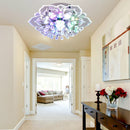 Modern LED Flower Crystal Ceiling Chandelier 9W Decor Lamp (Color Light) Newly