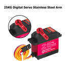 Waterproof 25kg Metal Gear Digital Servo Kits for RC Crawler Robot Red Newly