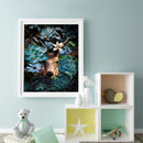 Animal in the Grass Oil Paint By Numbers Kit DIY Acrylic Painting on Canvas Arts