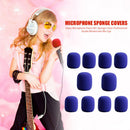 10pcs Microphone Windscreen Sponge Cover Mic Foam Protective Caps (Purple) Newly
