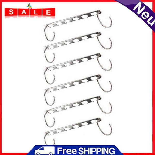 Gnayiz Hangers Space Saving, 18pcs Stainless Steel Iron Cabinet Hook Fabric Dress