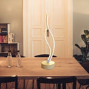 18W LED Table Lamp Spiral Acrylic Bedside Lamp Night Light (EU Warm White)