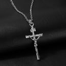Sale Long Jewelry Women Men Necklace INRI Crucifix Jesus Chain Cross Pendant