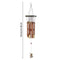 Yard Garden Large Copper Bells Aluminum Tubes Wind Chimes Hanging Ornament