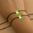 2Pcs/Set Luminous Bracelets Love Lucky Beads Friendship Couple Bracelet Adjusta`