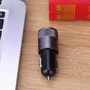 Metal Dual USB 2.1A Car Cigarette Lighter Adapter Charger(Gray+Black) Newly