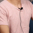 USB Lavalier Microphone Clip on Collar Condenser Lapel Mic for Meeting PC Newly
