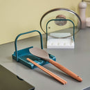 Rest Shelving Tray Spatula Holder Stand Cooking Utensil Organiser Pot Lid Rack