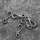5x Outdoor Quick Hanging Key Chain Spring Hook Molle Clasp Buckle (Grey) Newly