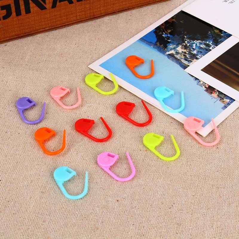 100X/pack Knitting Craft-Crochet Locking Stitch Needle Clip Markers-Hol hot.