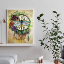 5D Diamond Painting Kit DIY Dragonfly Clock Full Round Drill Crafts Home Decor