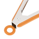 Silicone Stainless Steel BBQ Tongs Meat Clip Bread Food Clamp (9in Orange)