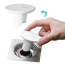 Shower Floor Drain - Anti-odor Sewer Drain Filter Cover Plug (S White)