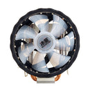 SNOWMAN 2 Heat Pipes CPU Cooler PC Radiator for Intel LGA (4 Pin No Light) Newly