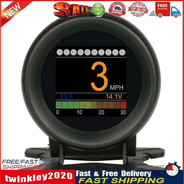 AUTOOL X60 OBD Meter OBD2 HUD Digital Water Temp Gauge Voltage Speed Meter Newly