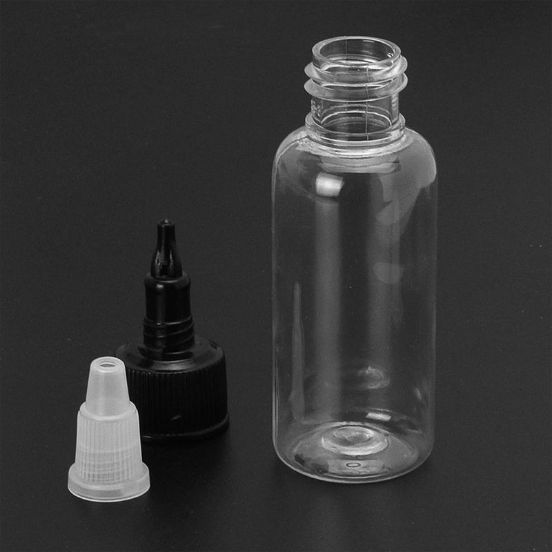 10pcs Empty 30ML Plastic Liquid Tattoo Bottle Box Case Holder Glue Oil Newly