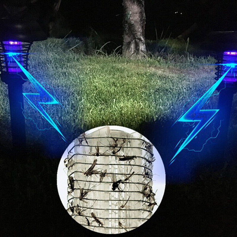 Solar Mosquito Repeller Light Lawn LED Electric Insert Insect Zapper Lamp Newly