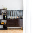 Short Curtain Shading Curtains Home Decor for Window Screen (Navy Tree) Newly