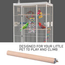 Pet Parrot Hanging Play Toys Bird Cage Perch Branch Stand Holder (2x20cm) Newly