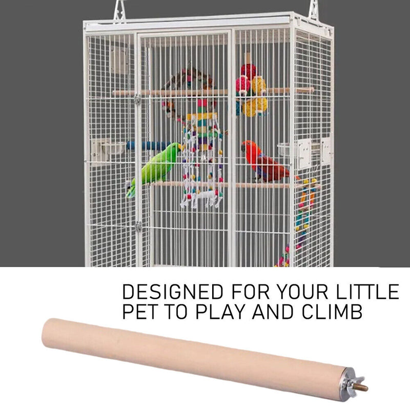 Pet Parrot Hanging Play Toys Bird Cage Perch Branch Stand Holder (2x20cm) Newly