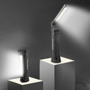 Portable COB Flashlight Rechargeable Work Camping Torch Folding Light (S)