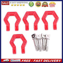 4Pcs Red Trailer Hook Bumper D-ring for 1/10 RC Crawler Traxxas TRX4 Axial