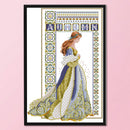 2 Strands Angel Girl Partial Embroidery Stamped Cross Stitch Handmade Home