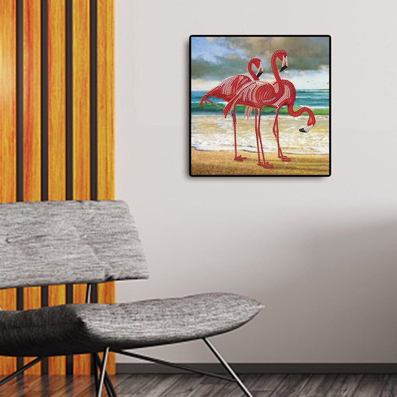 Special Shaped Animal 5D DIY Diamond Painting Home Decor (MX046 Crane) Newly