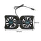 Foldable Mini Notebook Cooler Laptop USB Double Cooling Stand Computer Pad N5T1