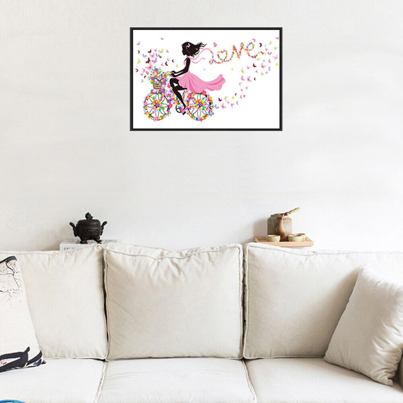 5D DIY Diamond Painting Sweet Girl Love Cross Stitch Embroidery Rhinestones Home