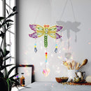 DIY Crystal Light Catching Jewelry Ornaments Wind Chime Pendant (Dragonfly)