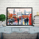 London Street Painting Full Cross Stitch 11CT Cotton Thread Embroidery Packs