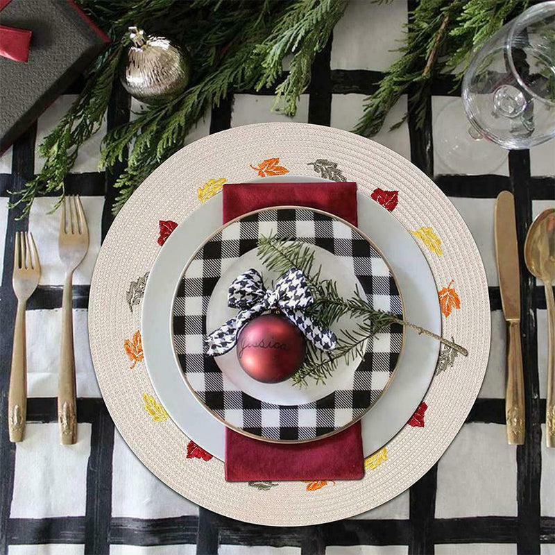 Set Of 4 Place Mats And Coasters Dining Table Placemats Non-Slip Washable T8P8
