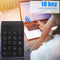 Wireless Numeric Keypad Numpad 18 Keys Digital Keyboard for Accounting Teller