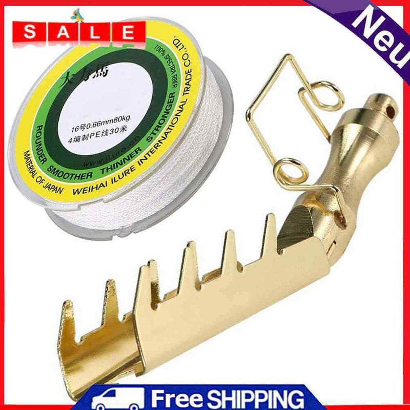 Stainless Steel Hard Bait Retriever Rescue Lure Seeker Saver Tackle with PE Cord