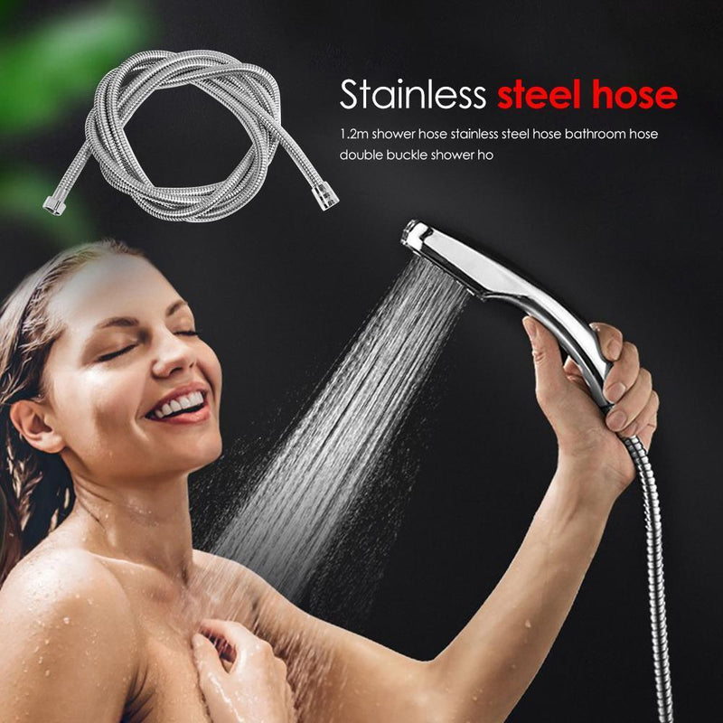 1.2m Stainless Steel Shower Hose Explosion-proof Tube Plumbing Hoses (B) Newly