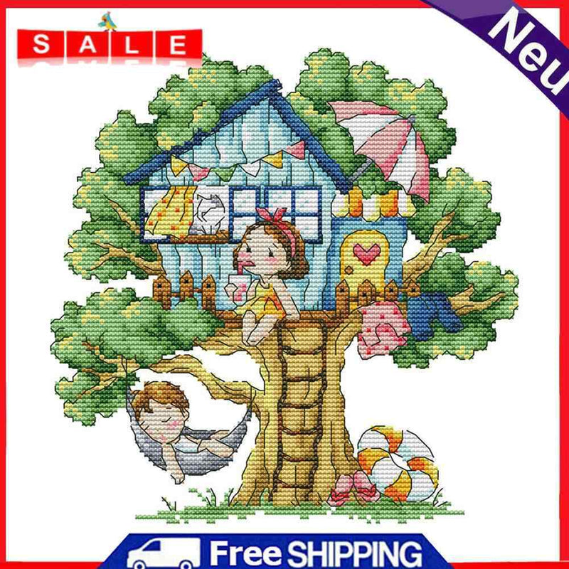 2 Strands 27x27cm Partial Embroidery Cross Stitch Stamped Art Craft Home Decor