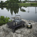 Camping Foldable Table Stove Stand Outdoor Hiking Picnic Desk (A Black) Newly