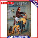 20x30cm Barber Shop Print Rectangular Metal Waterproof Iron Sheet Draw