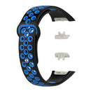 Watch Strap for HUAWEI HONOR Band 6 TPU Bracelet Wristband (Black Blue) Newly