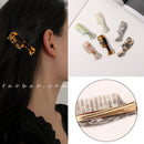 Acetate Hair Clip Duckbill Clip Frosted Hair Edge Clip Comb Shape Hairpin