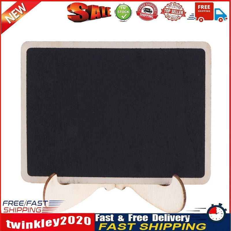 Mini Wooden Chalkboard Stand Message Boards Blackboard for Wedding Party Newly