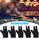 Three 3 Finger Snooker Billiard Gloves Left Hand Gloves for Men Women Pack of 5