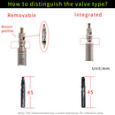 RISK 2pcs Bike Inner Tubes Extender Presta Valve Core Adapter (Detachable) Newly