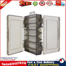 Double Sided Fishing Tackle Box 12 Compartments Bait Lure Hook Box (Black) Newly