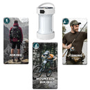 LED Camping Lantern - Solar & USB Charging Outdoor Emergency Light (White)