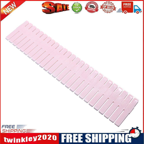 DIY Drawer Divider Household Storage Box Partition Board (4pcs Light Pink)