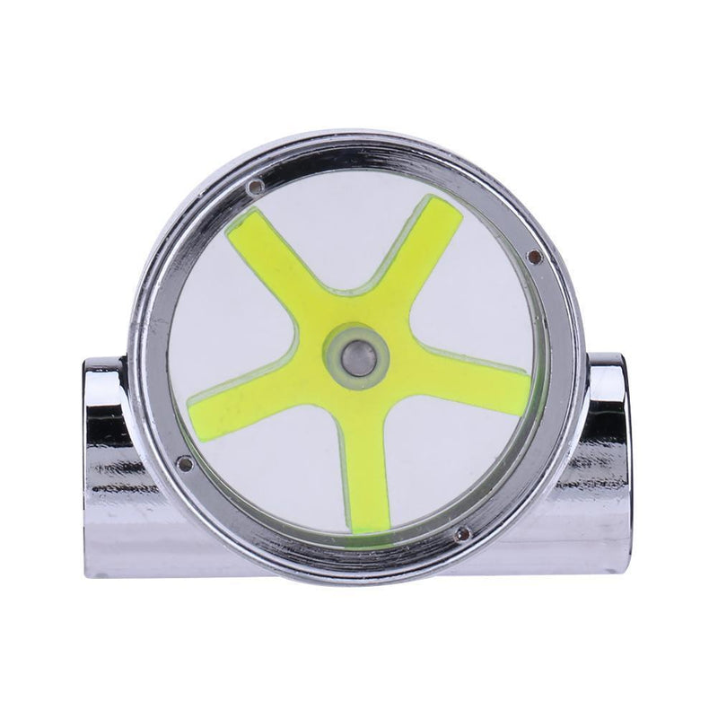 G1/4 5-Sheet Wheel Metal Water Flow Meter 44X 35X 25mm Cooler Zub