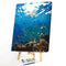DIY Digital Canvas Underwater World Handpainted Drawing By Number Kits Art Craft